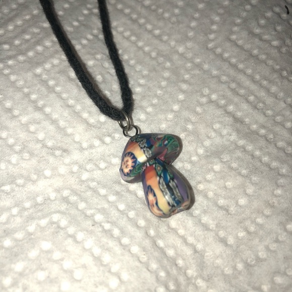 Jewelry - Hippie Clay Mushroom Pendant
